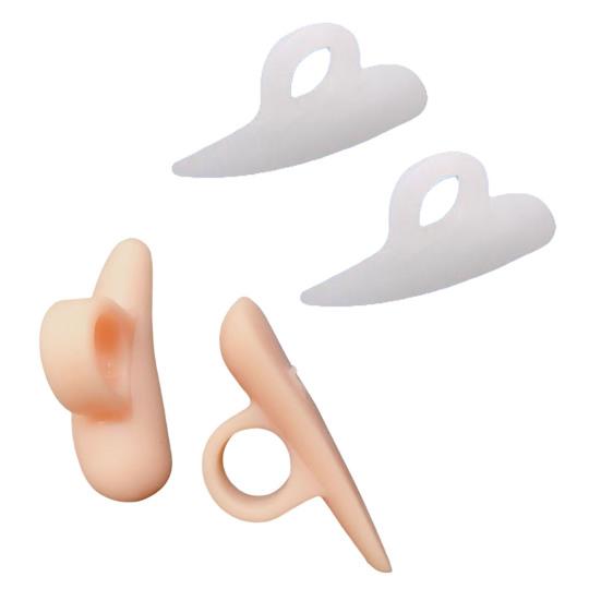 Корректор для пальцев ног с одним отверстием, прочная фиксация, силиконовый выпрямитель для коррекции большого пальца, инструмент для ухода за ногами