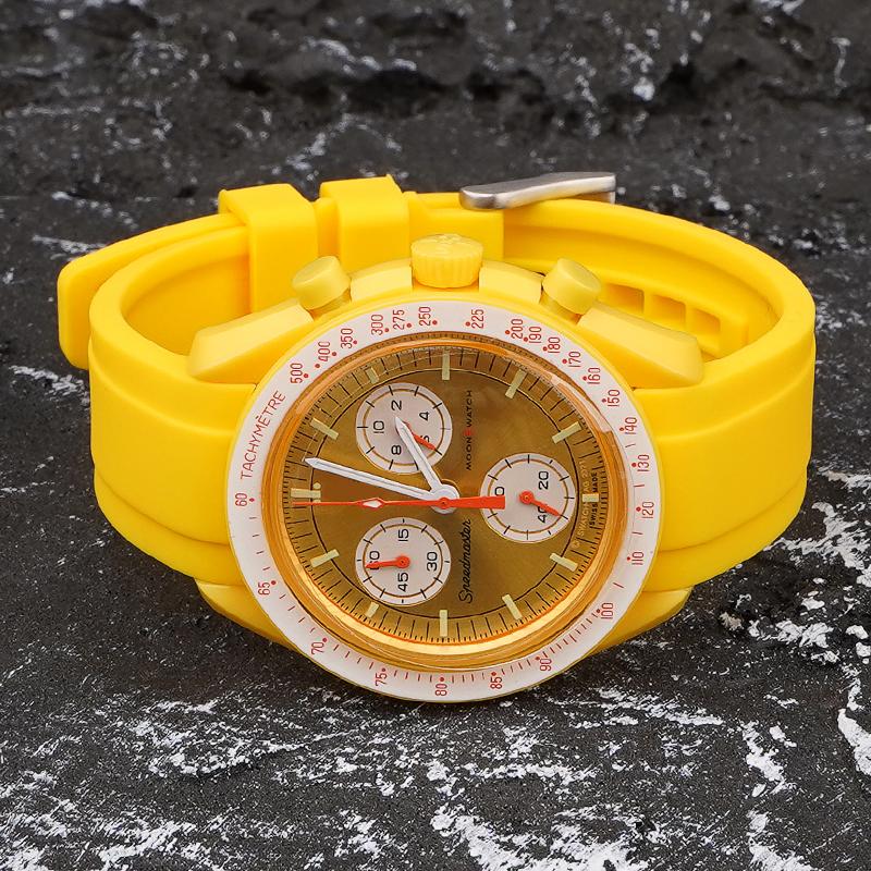 Для ремешка для часов бренда Omega Swatch Co Силиконовый Planet System Изогнутый силикон Для ремешка для часов Rolex Water Ghost 18 мм 19 мм 20 мм 21 мм 22 мм