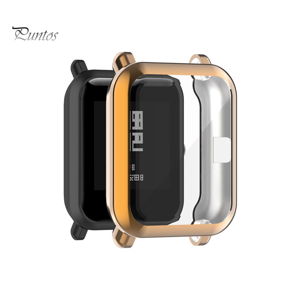 Защитный чехол для смарт-часов Puntos с защитой от царапин из ТПУ для Amazfit Bip 1S/