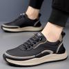 Men's Sneakers Thick Sole Walking Shoes Male Fashion Casual Footwear Solid Color Board Shoe