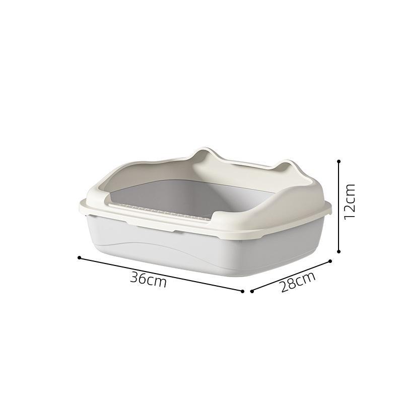 Extra Large Semi-Enclosed Anti-Splash Cat Litter Box