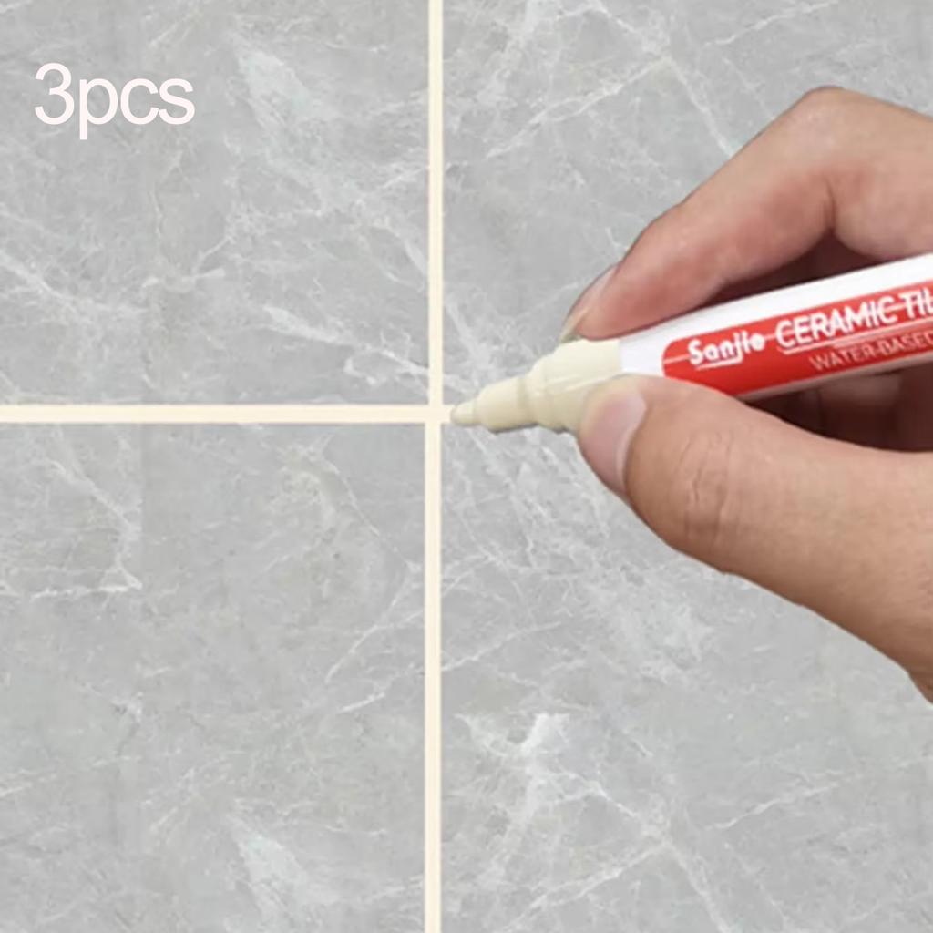 3 шт.-Водонепроницаемый маркер Ручка для ремонта швов стен Плитка Затирка Маркеры Ручки Пол Ванная комната Дезактивация Кисть Инструменты
