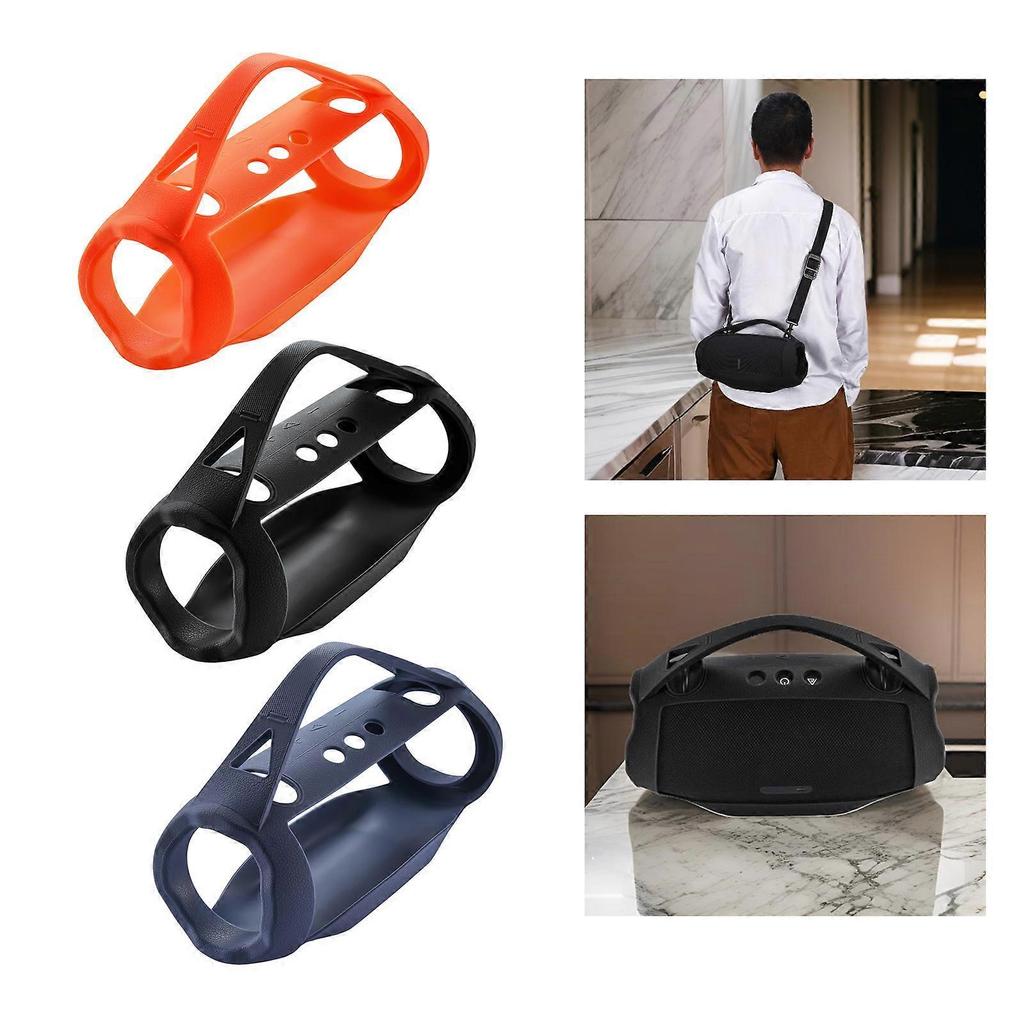 Dust Proof Silicone Case Guard for Xtreme 4 Bluetooth-compatible Loudspeaker with Easy Grip Handle No Shoulder Strap Black