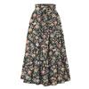 Женская модная юбка свободного покроя с цветочным принтом и эластичным поясом без карманов