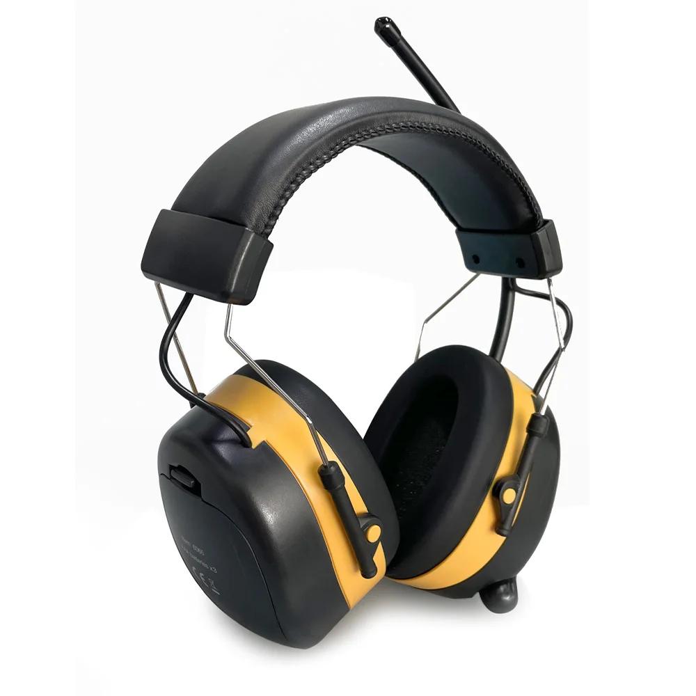 NEW Bluetooth Shooting Hearing Protection Headphones with FM/AM Radio 25dB NRR Safety Earmuffs for Mowing, Workshops