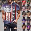 Mens Independence Day T-Shirts, Men's USA Flag Graphic T-Shirts Short Sleeve American Patriotic Vintage T Shirt