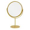 Nagai Kosan 3x Tabletop Mirror H Reno Makeup Mirror Width 18cm X Height 27cm Gold Angle Adjustable Round Shape NK-287