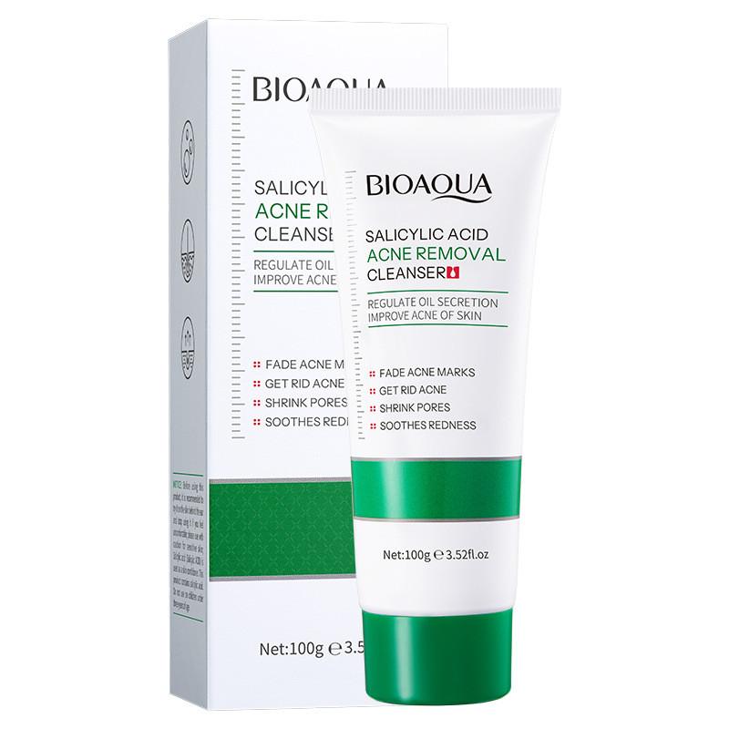 Gentle Hydrating Bioaoua Salicylic Acid Acne Cleanser For Deep Pore Minimizing