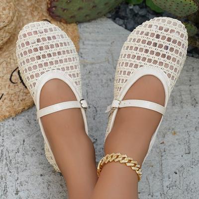 Сетка Женские Плетеные Балетки Дизайнерские Сексуальные Сандалии 2025 Лето Повседневные Кроссовки для Ходьбы Классические Новые Тренды Zapatillas De Mujer