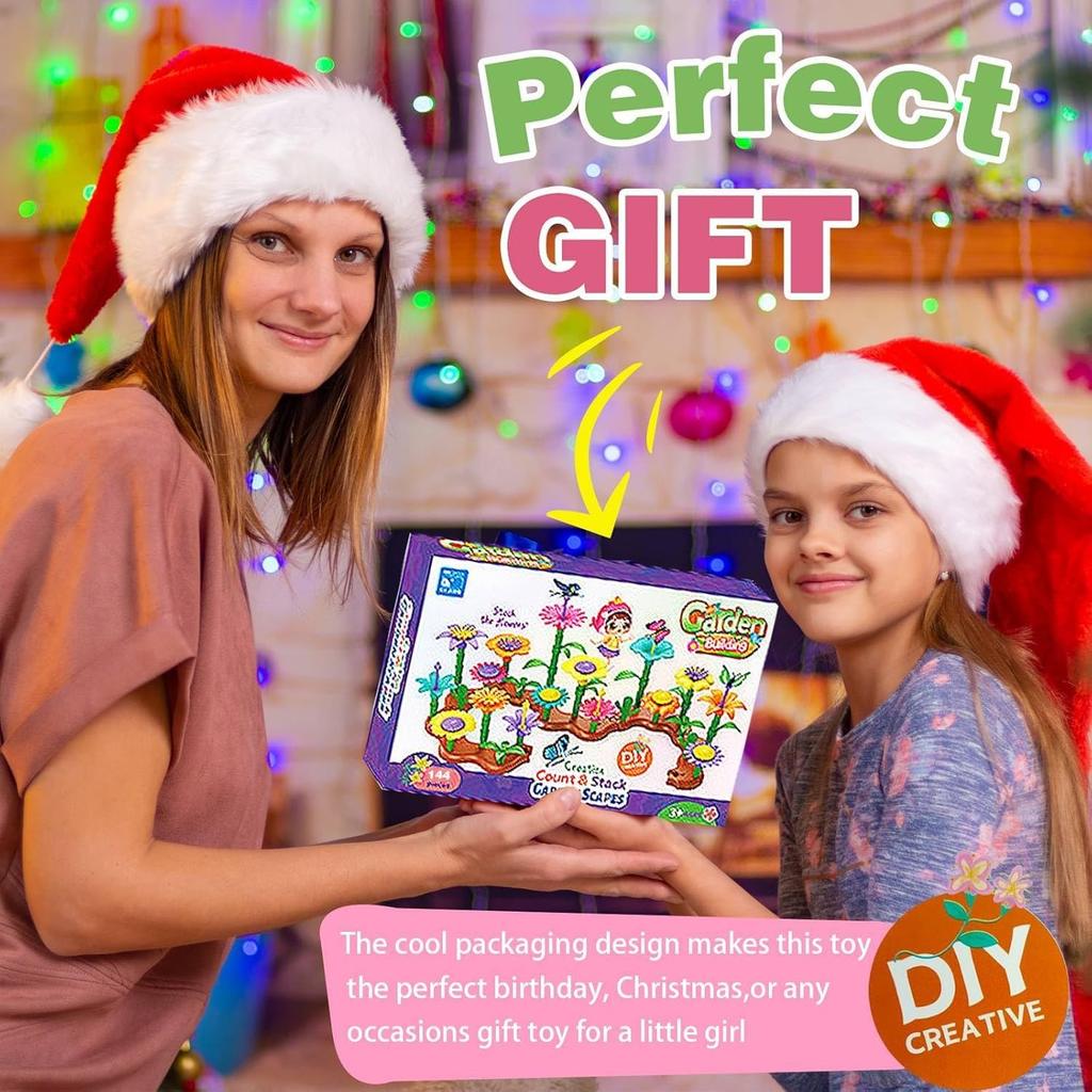 VoSinrly Строительный Герде для девочек и 3D Развивающий воображение и кончики пальцев Ранний цвет Форма День рождения В комплекте сумка для хранения Блоки, Блоки,