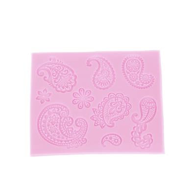 Рельефная жидкость для торта, сахарный кружевной узор, декор, силиконовая форма для выпечки в стиле ретро