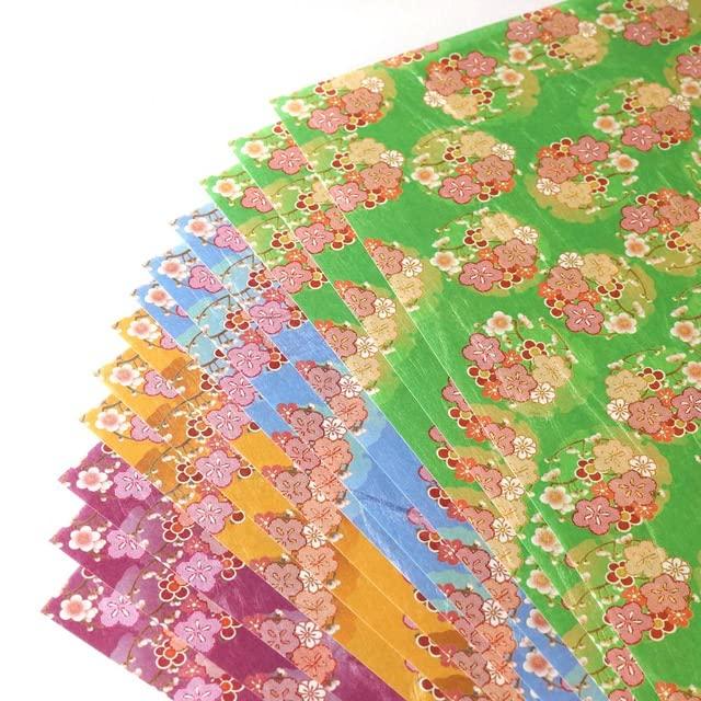 Кимисо Кимоно Красота Ваши Чиёгами А4 12 Снежный Круг и Цветок Сливы 2208 Бумага, Размер, Листы, Дизайн, №