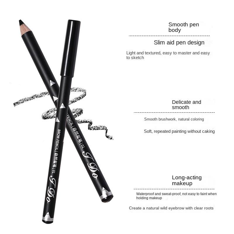 Очень тонкий карандаш для бровейЛегко наносится, держится долго, естественная трехмерная форма бровейВодонепроницаемый, не оставляет пятенЦена макияжа