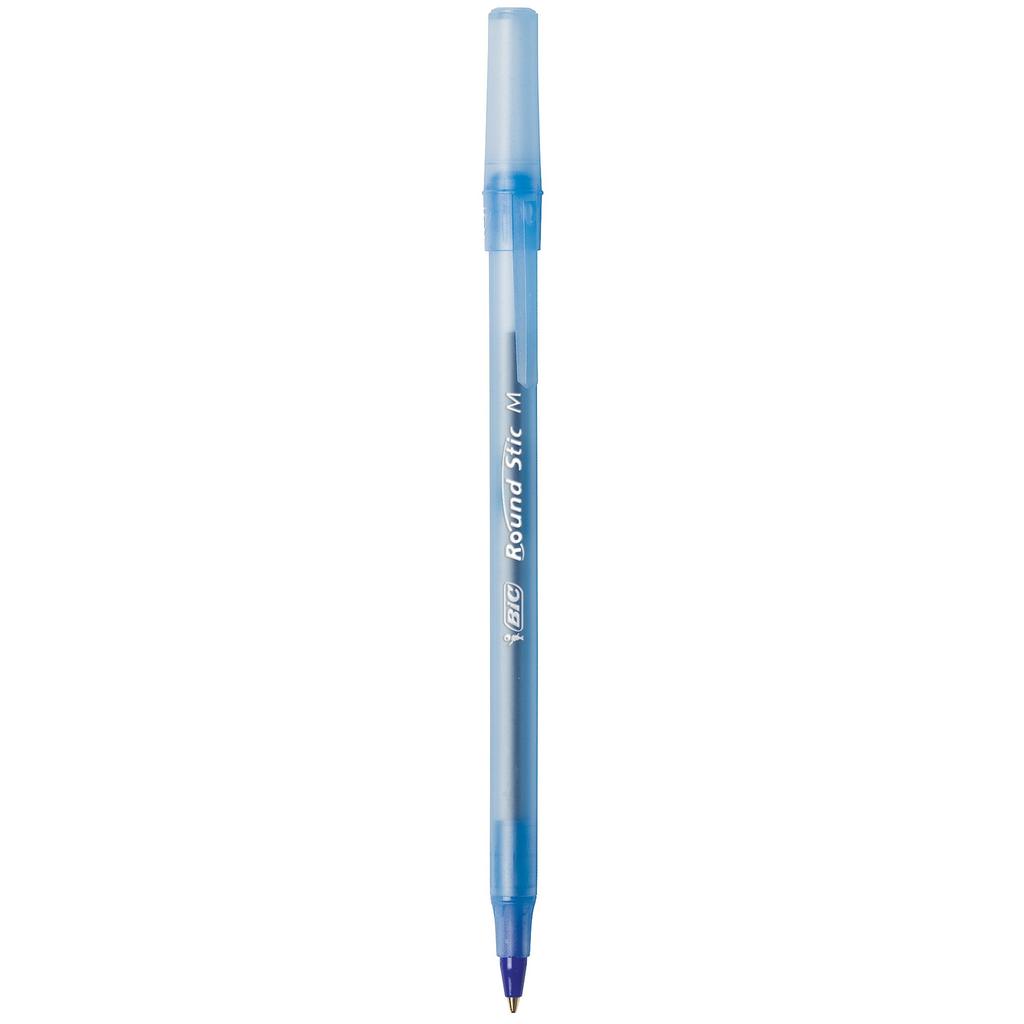 Шариковая ручка BIC Round Stick Extra Life, средняя, (1.0mm), Синий, 60 штук (GSM609-Синий)