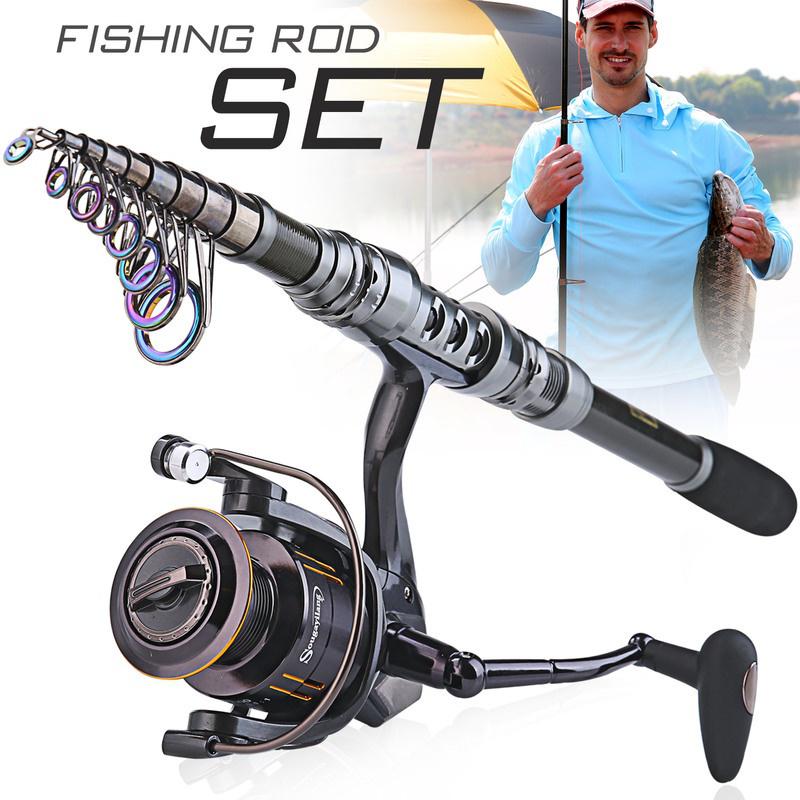 Удочка и катушка со спиннинговой катушкой Наборы для морской и пресноводной воды для катания на лодке Морская рыбалка