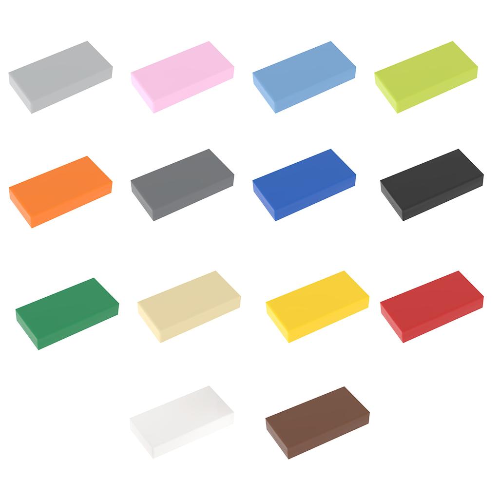 Non-Toxic 50&100&200Pcs Tile 3069 Diy 1X2 Building Blocks Bricks Smooth Educational Creative Toys Children Size Compatible Famous Brand