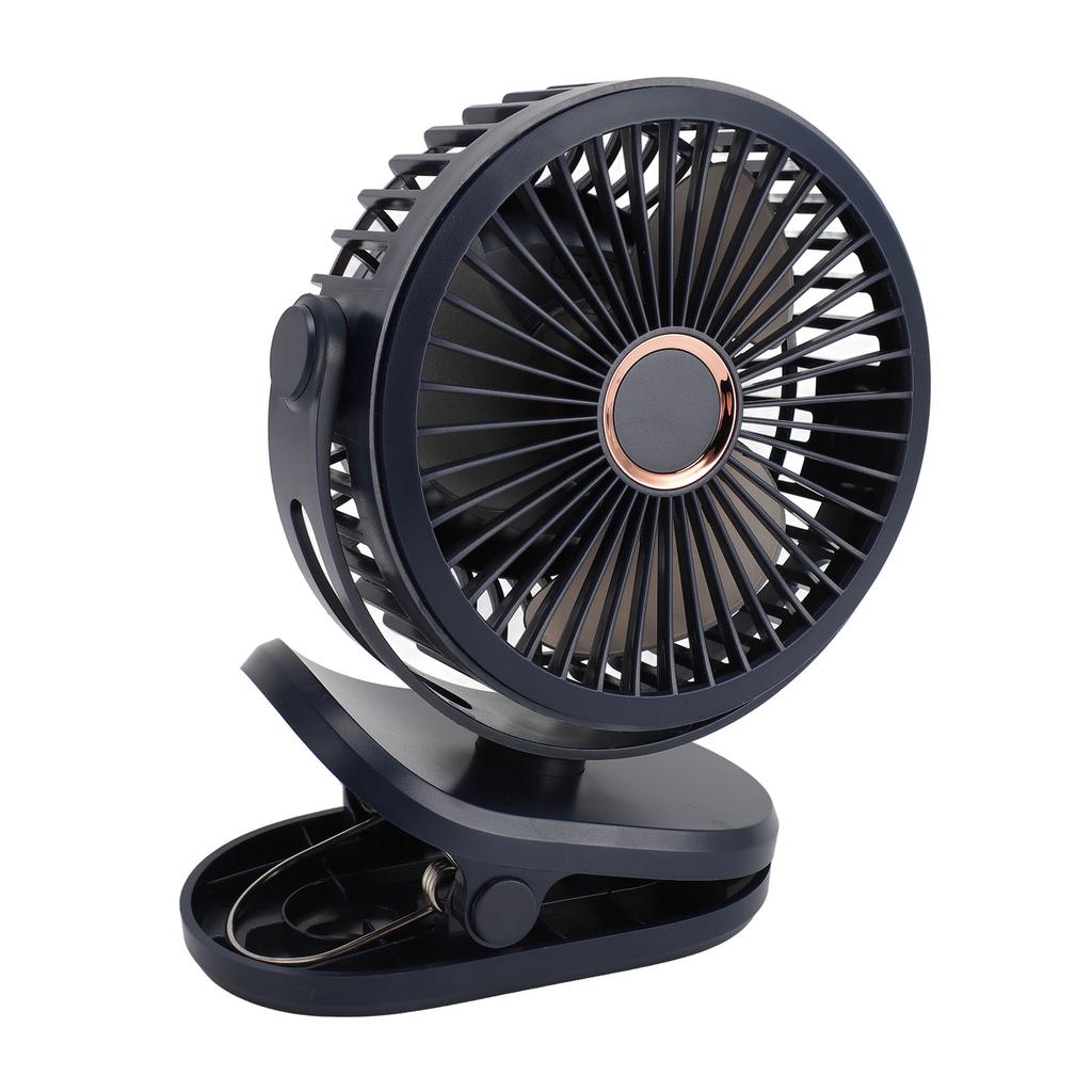 10000mAH USB Clip On Fan Rechargeable Miniature Table Fan Portable 360 Degree Rotate Cooling Fan for Bedroom Office