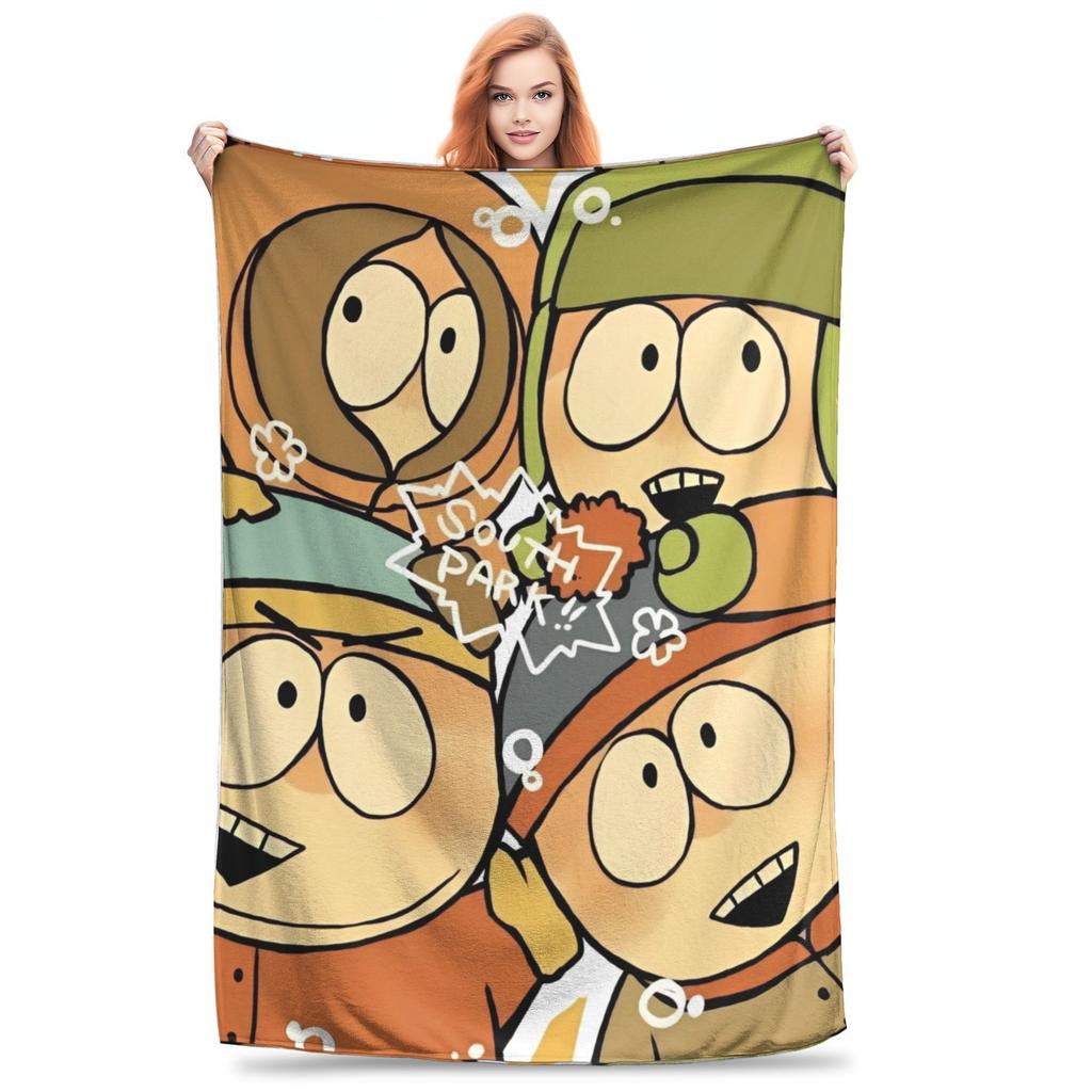 Super Soft Souths Parked Throw Blanket Premium Flannel Fleece Lightweight Bed Blanket Fuzzy Plush Blankets All Season Use
