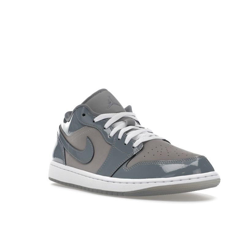 Кроссовки Air Jordan 1 Low SE Patent Cool Grey Unisex Medium-Grey White HF3148-011