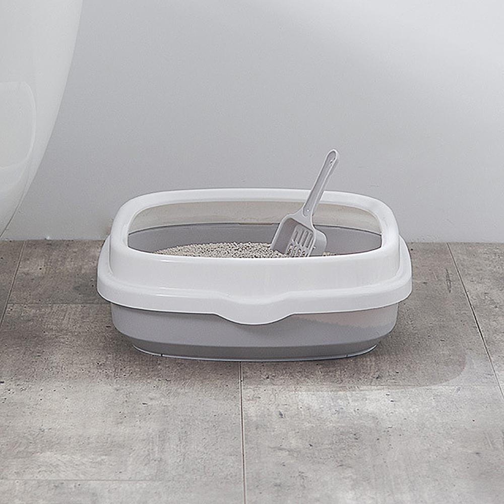 Товары для питомцев 1 комплект Тренировочный песок для экскрементов Лоток для туалета Кошачий туалет Брызгозащищенный Собачий туалет Кошачий Собачий Лоток с лопаткой Туалет для питомца Ночной горшок