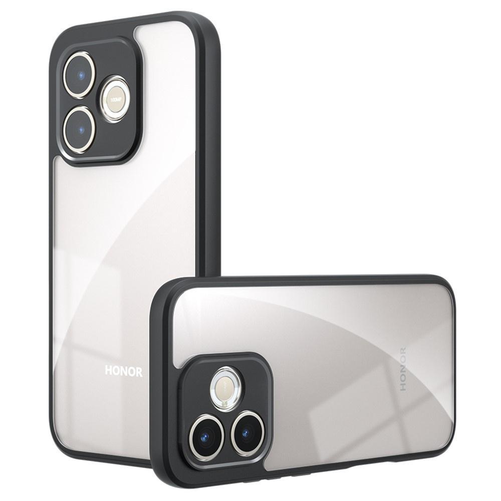 Honor 600 Lite Fusion Hybrid Case, Transparent with Black Frame