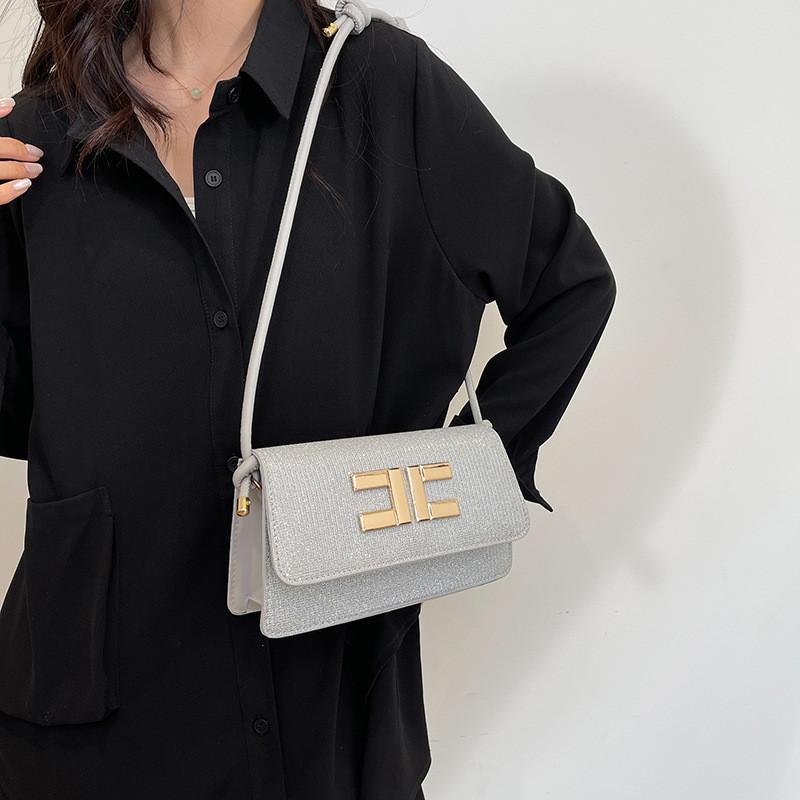 Black Sophisticated Crossbody Purse With Unique Design Perfect For Fashionforward Women