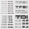 3D ABS Black Silver A3 A4 A5 A6 A7 A8 A4L A6L A8L Q2 Q3 Q5 Q7 TFSI TDI Logo Car Truck Sticker Emblem Badge Decal