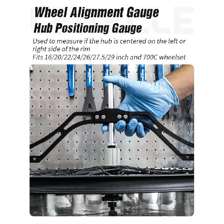 LEBYCLE Bicycle Wheel Alignment Gauge Bike Flower Drum Circle Center Positioning Calibrator For Bike 16" To 29" 700C Wheel Tools