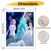 Disney Frozen Elsa DIY Oil Painting Art Painting Kit Home Wall Decor Handmade Gift for Princess Fans Creative Craft for Room Decoration
