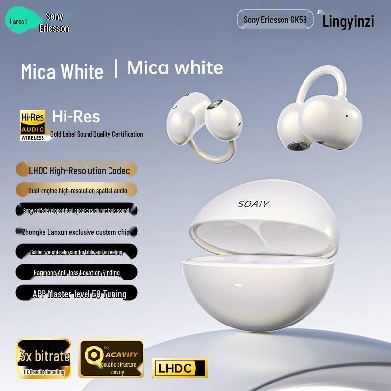 Soaiy GK58 AI Smart Open-Ear True Wireless Earbuds