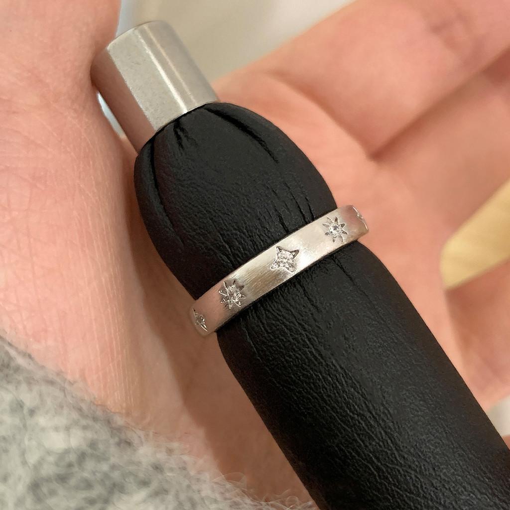 Медное Геометрическое Открытое Кольцо с Цирконами Женский Стильный Аксессуар для Офиса