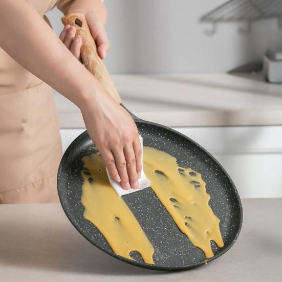 Granite Tortilla Pan Non-Stick Frying Pan for Pancakes Dumplings High Temperature Resistant Skillet Flat Pan