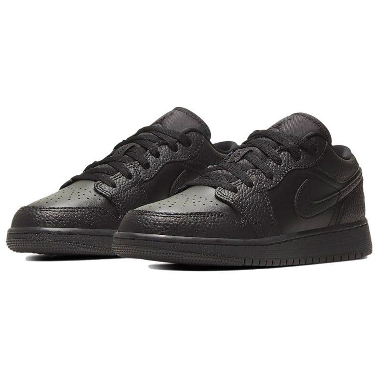 Jordan 1 Низкий GS Тройной Черный 2020 553560-091