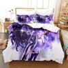 Комплект постельного белья Noblesse Single Twin Full Queen King Size Bed Set Adult Kids Bedroom Duvetcover Sets Print Anime Bed Sheet Set