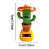 Украшение приборной панели Солнечные игрушки Кактус Качающая головой фигурка Кактуса Украшения для автомобиля Для Автомобиля Транспортного средства Внедорожника Грузовика Седана