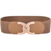 Wide Elastic Waist Belt Ladies Retro Fashion Cinch Stretchy Stylish PU Leather Dress Waistband for Women