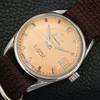 TITONI AIRMASTER TITOFLEX VINTAGE HAND-WINDING SWISS MENS BEIGE WATCH a703237-1