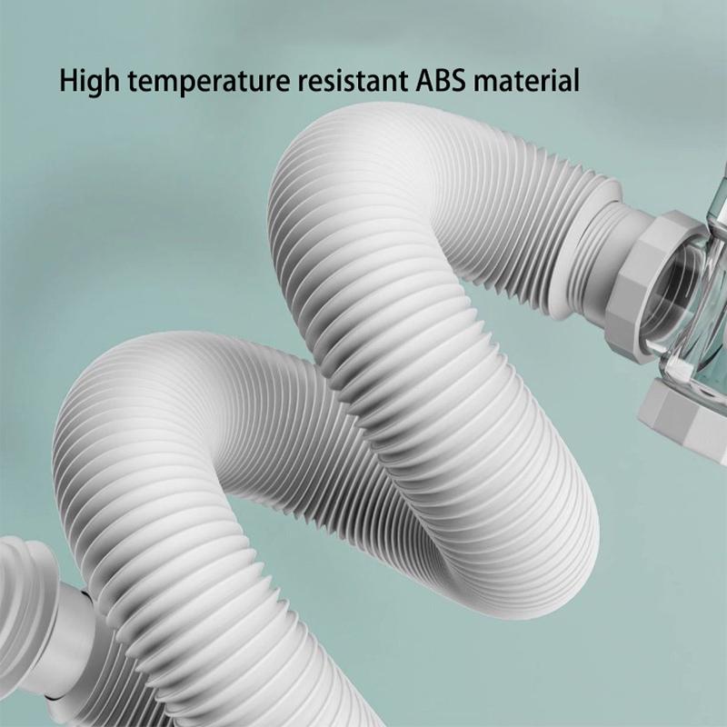 Universal Kitchen Washbasin Drain Pipe Horizontal Wall Drain Device Anti-odor Drain Pipe Bathroom Accessories