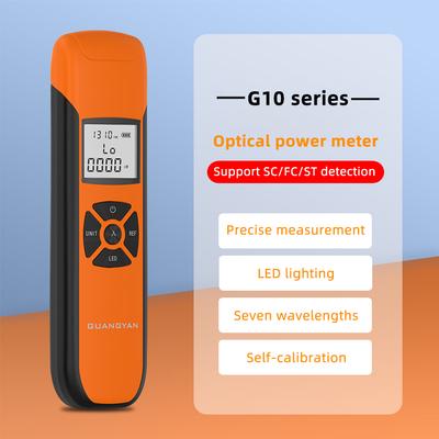 G10 Мини Оптический Измеритель Мощности Высокоточный FC/SC/ST Универсальный USB Перезаряжаемый Портативный Оптический Измеритель Мощности с Фонариком