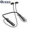 QUEED Private Mold Neckband Bluetooth Headphones, Multi-functional Display, Radio, Card-inserting, Wireless Sports, Long Battery Life