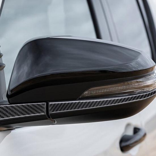 4 шт. Черная накладка на зеркало заднего вида из углеродного волокна для Toyota Hilux 2015-