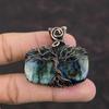 Tree Of Life Labradorite Pendant Copper Wire Wrapped Pendant Tree Of Life Gemstone Jewelry Copper Wire Jewelry Gift For Him Handmade Pendant