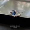 Creative Design Chameleon Blue Zircon Ring for Woman Personality Trend Geometric Liquid Irregular Ring Jewelry