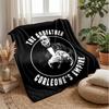The GodfatherPrinted Flannel Blanket Cozy Skin-Friendly Warm Throw for Couch Bed Indoor Daily Use