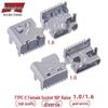 Повышенная Socket-плата TYPE-C 16P с четырехножечным штекером