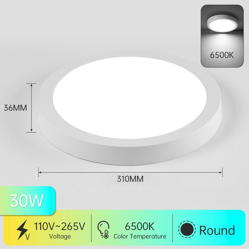 Современные светодиодные панельные потолочные светильники Холодный белый светодиодный потолочный светильник для гостиной, спальни, кухни, светодиодное освещение, домашний декор, светодиодная панельная лампа