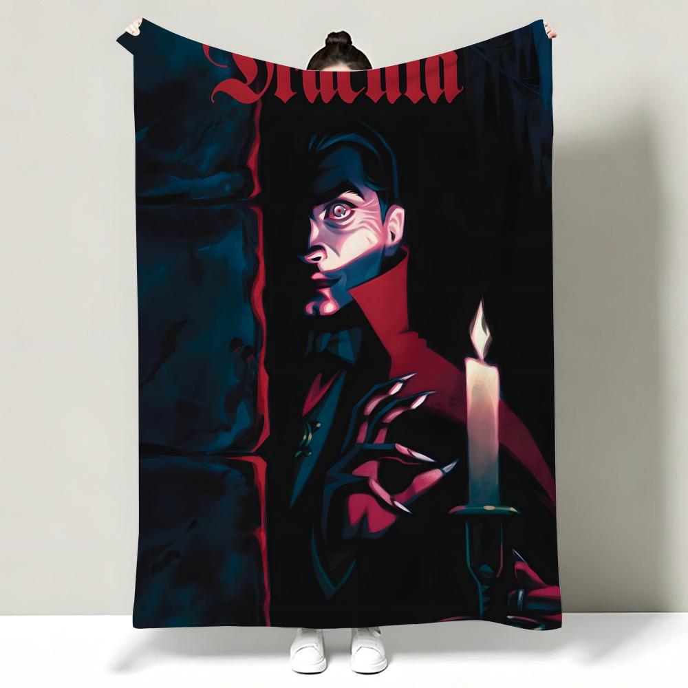 Movie DDracula Throw Soft Warm Flannel Throw Blanket Multiuse for Sofa Bed Office Nap