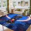 Кристально-бархатный ковер с дизайном Red Bull Racing, мягкий декоративный коврик для спальни, прихожей