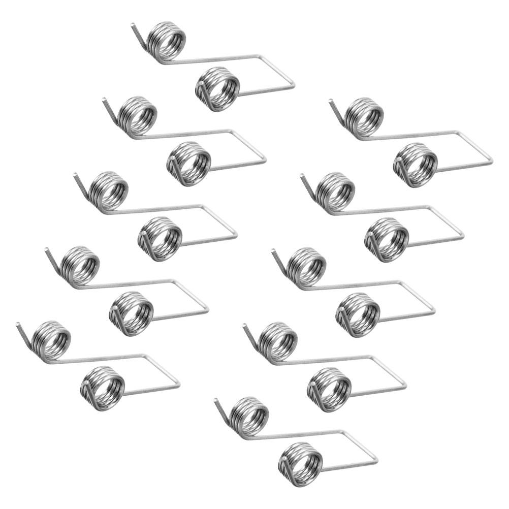 10 Pcs Spring Accessories Torsional Spring Replacement Parts Storage Bucket Trash Can Metal Wire Kitchen Cabinet Lid Universal