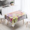 Watercolor Painting Tablecloth Floral Landscape  Anti-Stain Waterproof Rectangular  Kitchen Table Home Decor